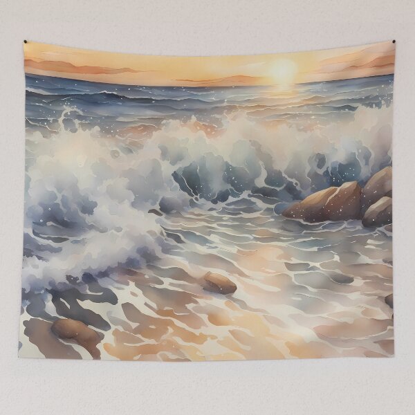 Item preview, Vast Ocean Horizon Sunrise designed and sold by CalmnessbyChoice.