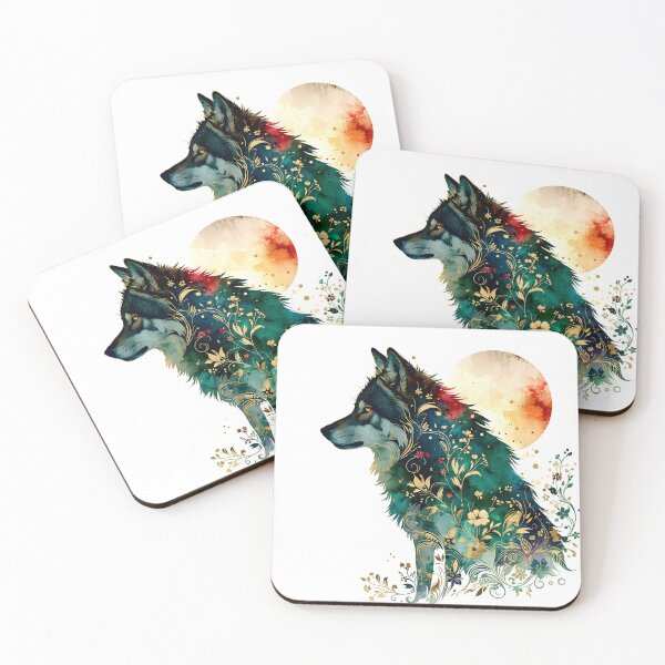 Item preview, Wolf and the moon designed and sold by bogfl.