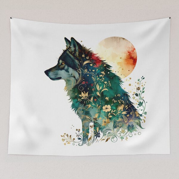 Item preview, Wolf and the moon designed and sold by bogfl.