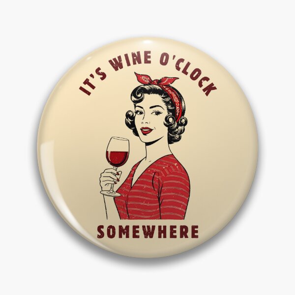 Item preview, Cute Wine Retro Woman Funny Wine Hour designed and sold by SStarDesigns.