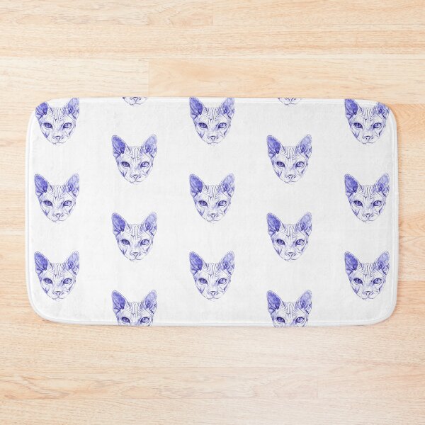 Item preview, Sphynx Cat – Blue Ink Sketch designed and sold by DipakSonarArt.