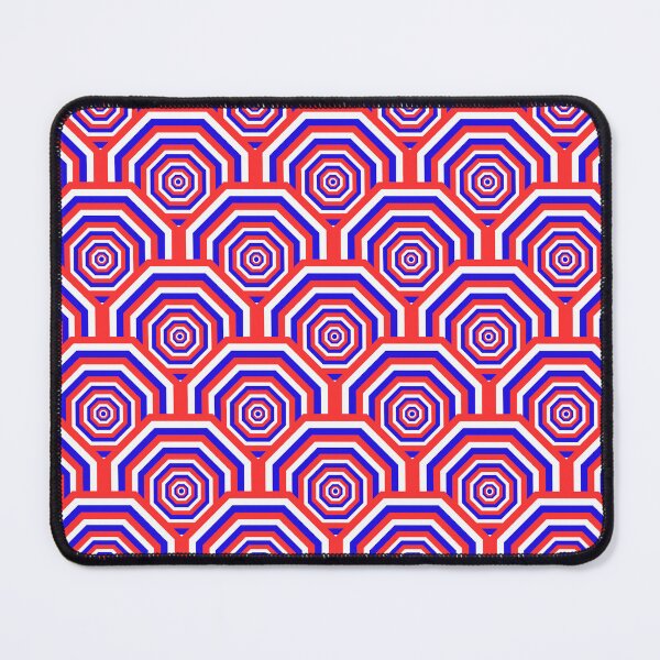 Item preview, Blue-Red Octagonal Zigzag Pattern designed and sold by Kittaya  Saemee.