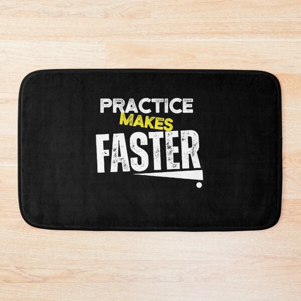 Item preview, Practice Makes Faster | Funny Saying designed and sold by Cree8if.