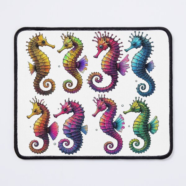 Item preview, Colorful Seashorses designed and sold by Tenpaces.