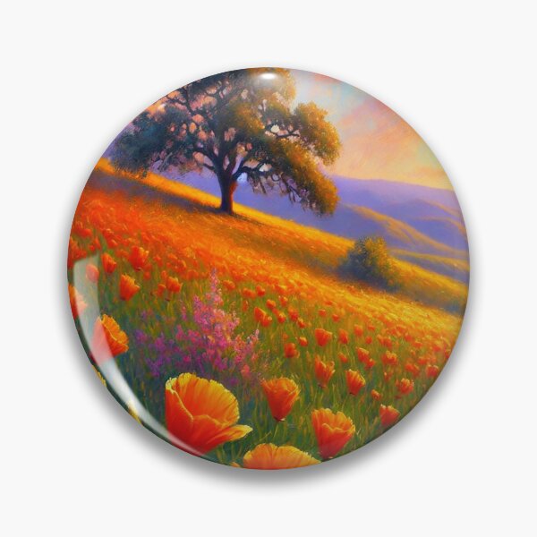 Item preview, California Poppy Field Sunset designed and sold by alw951.