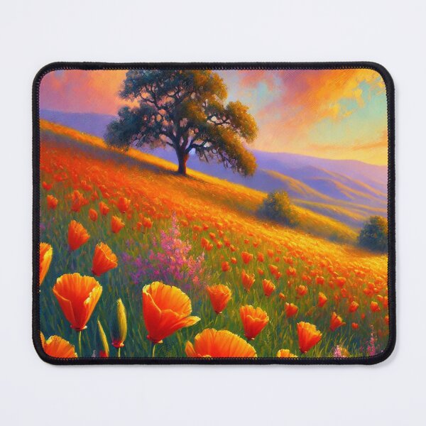 Item preview, California Poppy Field Sunset designed and sold by alw951.