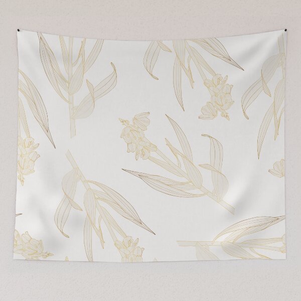 Item preview, Silhouette image of Imperial Fritillaria flower. Seamless pattern. Garden Flowers.  designed and sold by MatyKotiv.