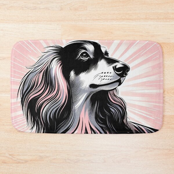 Item preview, Pink Longhaired Dachshund designed and sold by zzz888.