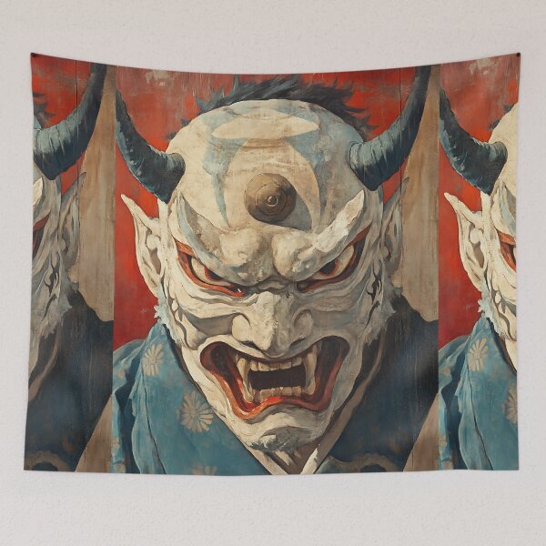Item preview, Japanese Hannya Demon designed and sold by bapupa.