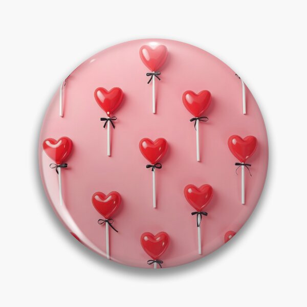 Item preview, valentines art pattern lollipops hearts on pink background,valentine lollipops ,hearts pattern,Valentines Day Pattern,valentines background designed and sold by Expressions-Sel.