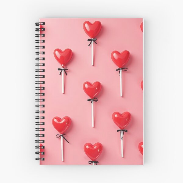Item preview, valentines art pattern lollipops hearts on pink background,valentine lollipops ,hearts pattern,Valentines Day Pattern,valentines background designed and sold by Expressions-Sel.