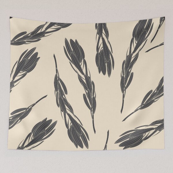 Item preview, Leucadendron tropical flowers. Outline black line sketch seamless pattern. designed and sold by MatyKotiv.