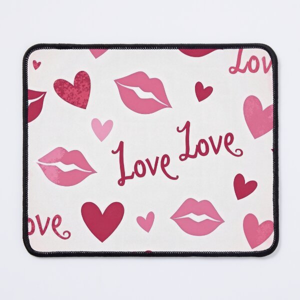 Item preview, valentines art pattern kisses with hearts love,valentine kisses ,kiss pattern,Valentines Day Pattern,valentines background designed and sold by Expressions-Sel.