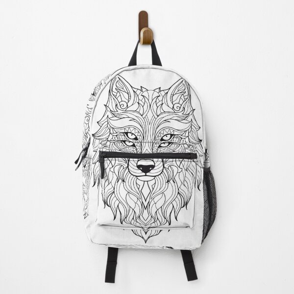 Item preview, Wolf #4 Coloring Page Pattern designed and sold by DavidColoring.