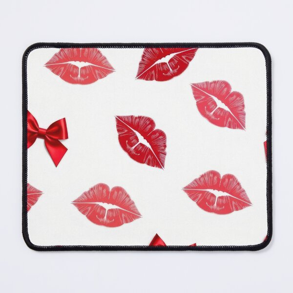 Item preview, valentines art pattern Red kisses with ribbons,valentine kisses ,kiss pattern,Valentines Day Pattern,valentines background designed and sold by Expressions-Sel.
