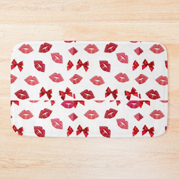 Item preview, valentines art pattern Red kisses with ribbons,valentine kisses ,kiss pattern,Valentines Day Pattern,valentines background designed and sold by Expressions-Sel.