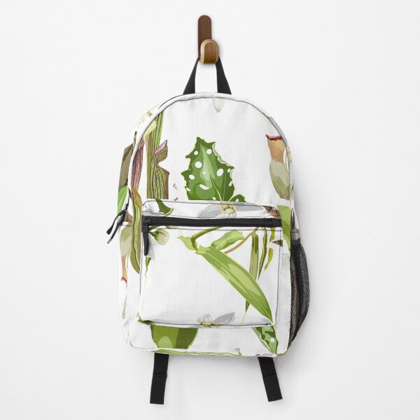 Item preview, Tropical seamless pattern. Summer print. Jungle rainforest. Sarracenia, genus of carnivorous plants. Monkey cups exotic plant. designed and sold by MatyKotiv.