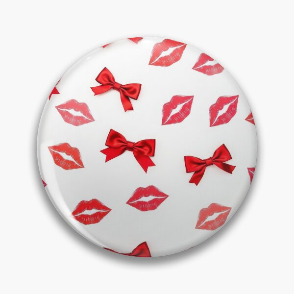 Item preview, valentines art pattern Red kisses with ribbons,valentine kisses ,kiss pattern,Valentines Day Pattern,valentines background designed and sold by Expressions-Sel.