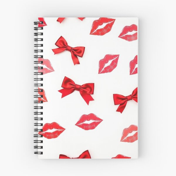 Item preview, valentines art pattern Red kisses with ribbons,valentine kisses ,kiss pattern,Valentines Day Pattern,valentines background designed and sold by Expressions-Sel.