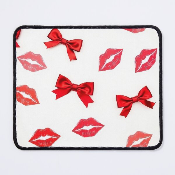 Item preview, valentines art pattern Red kisses with ribbons,valentine kisses ,kiss pattern,Valentines Day Pattern,valentines background designed and sold by Expressions-Sel.