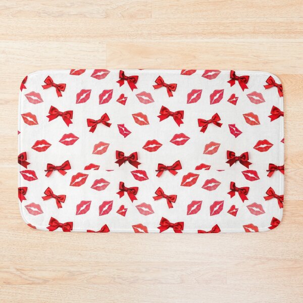 Item preview, valentines art pattern Red kisses with ribbons,valentine kisses ,kiss pattern,Valentines Day Pattern,valentines background designed and sold by Expressions-Sel.