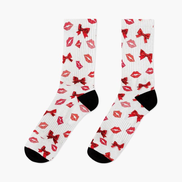 Item preview, valentines art pattern Red kisses with ribbons,valentine kisses ,kiss pattern,Valentines Day Pattern,valentines background designed and sold by Expressions-Sel.