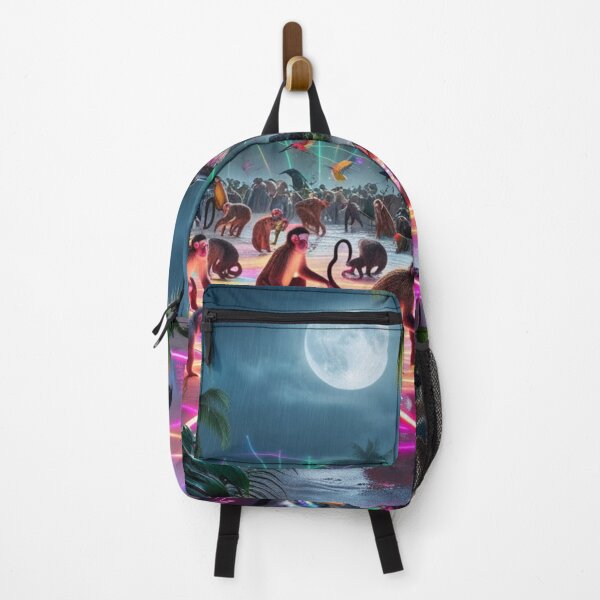 Item preview, Tropical Nightclub Animals Dancing Under Neon Lights designed and sold by Dream Output .