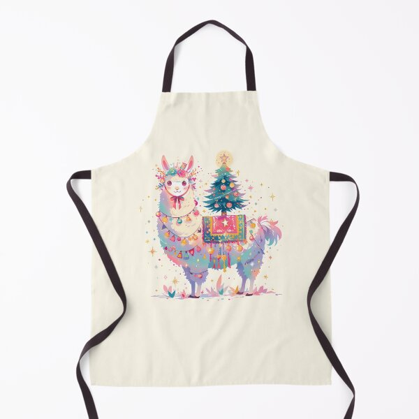 Item preview, Festive Christmassy Llama designed and sold by WoollenLlama.