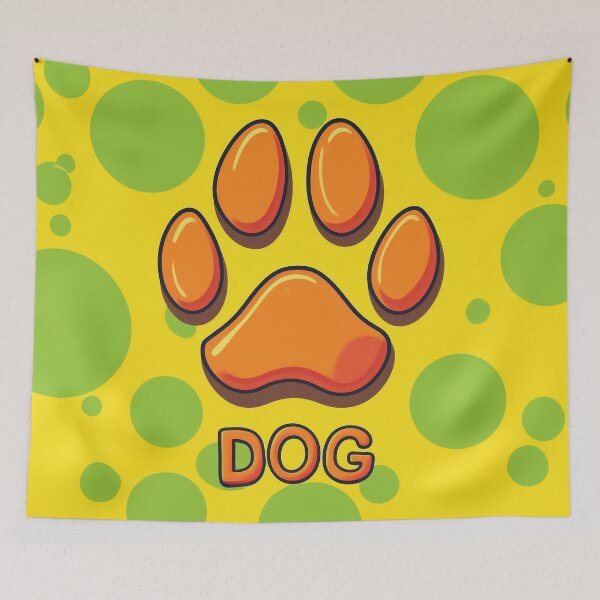 Item preview, Digby Green Spots designed and sold by I'm Doodling Now.