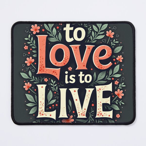 Item preview, Love & Life Quote Art for T-Shirts, Mugs, Shower Curtains,  designed and sold by CelestialAllure.