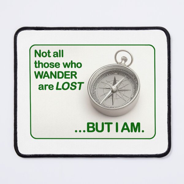 Item preview, Not All Those Who Wander + Compass Design designed and sold by Escaping the Suburbs Country Store.