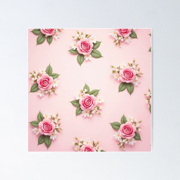 Item preview, valentines art pattern pink roses on a pink background,valentine roses ,roses pattern,Valentines Day Pattern,valentines background designed and sold by Expressions-Sel.