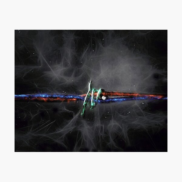 Item preview, Barb Wire Art Print Design designed and sold by Venturiart.