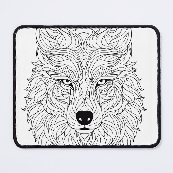 Item preview, Wolf #5 Coloring Page Pattern  designed and sold by DavidColoring.