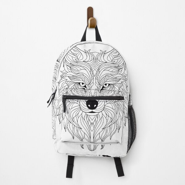 Item preview, Wolf #5 Coloring Page Pattern  designed and sold by DavidColoring.