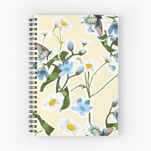 Item preview, Summer blue flowers, camomile and leaves, light background. Seamless pattern. Garden flowers. Summer beach floral design.  designed and sold by MatyKotiv.
