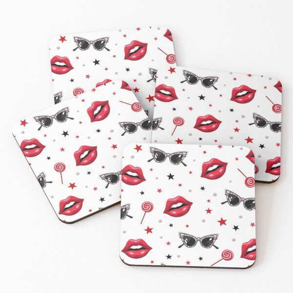 Item preview, valentines art pattern Kissing with sunglasses,valentine Kisses,Kisses pattern,Valentines Day Pattern,valentines background designed and sold by Expressions-Sel.