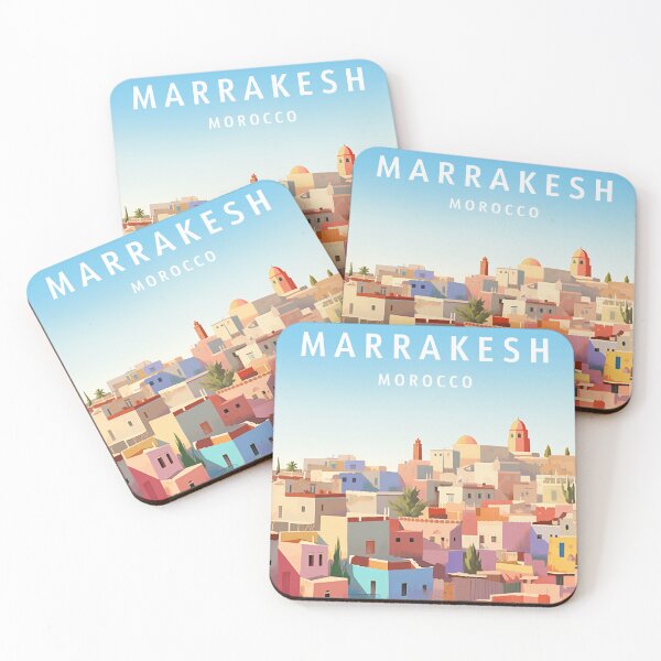 Item preview, Marrakesh Morocco Travel Print designed and sold by Wander-World.
