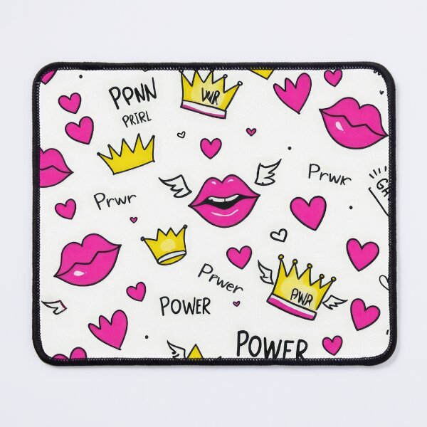 Item preview, valentines art pattern Pink kisses with a crown power,valentine Kisses,Kisses pattern,Valentines Day Pattern,valentines background designed and sold by Expressions-Sel.