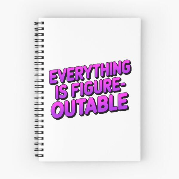 Item preview, Everything Is Figureoutable! Bold Pink And Purple designed and sold by PMCreative.