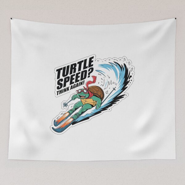 Item preview, Turtle Skiing | Turtle Speed? Think Again designed and sold by tmerchtrends.