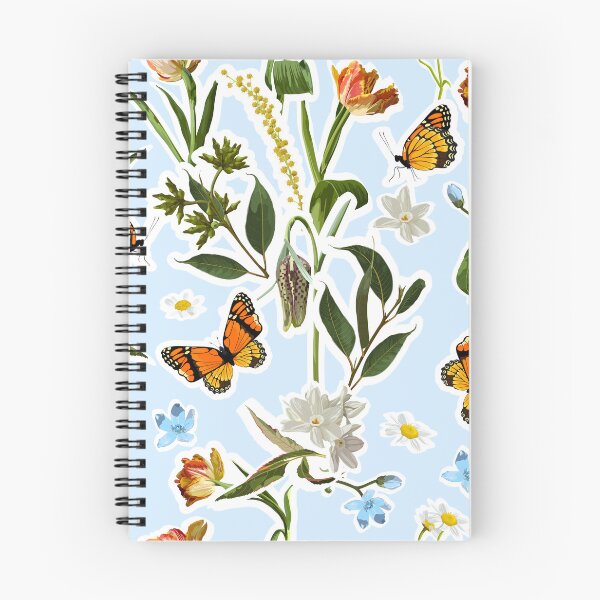 Item preview, Summer blue flowers, camomile, tulips and leaves, light background. Seamless pattern. Garden flowers. Summer beach floral design.  designed and sold by MatyKotiv.