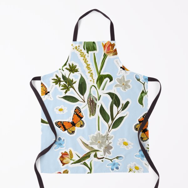 Item preview, Summer blue flowers, camomile, tulips and leaves, light background. Seamless pattern. Garden flowers. Summer beach floral design. designed and sold by MatyKotiv.