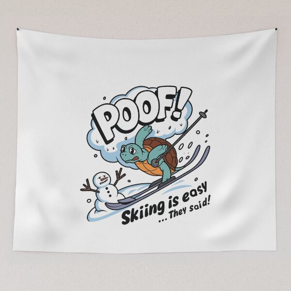 Item preview, Turtle Skiing | Skiing Is Easy They Said designed and sold by tmerchtrends.