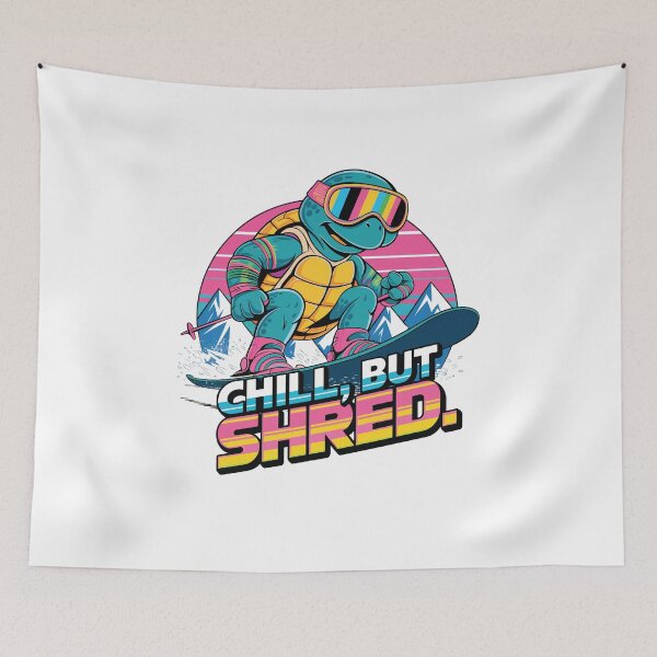 Item preview, Turtle Skiing | Chill But Shred designed and sold by tmerchtrends.