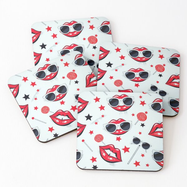 Item preview, valentines art pattern Kissing with sunglasses,valentine Kisses,Kisses pattern,Valentines Day Pattern,valentines background designed and sold by Expressions-Sel.