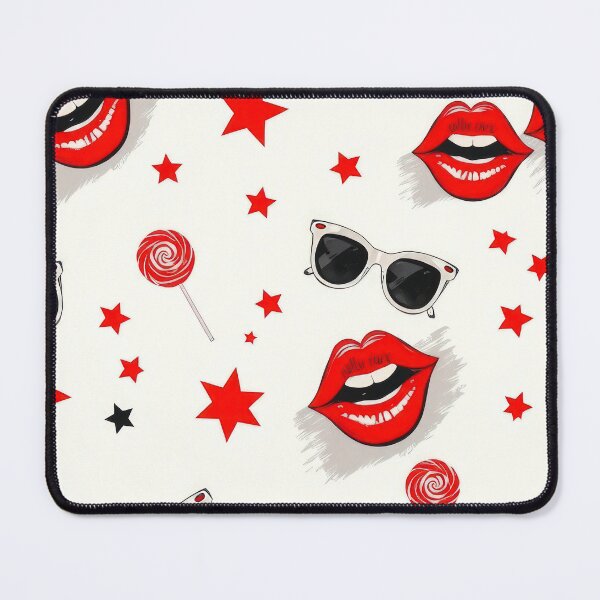 Item preview, valentines art pattern Kissing with sunglasses and stars,valentine Kisses,Kisses pattern,Valentines Day Pattern,valentines background designed and sold by Expressions-Sel.
