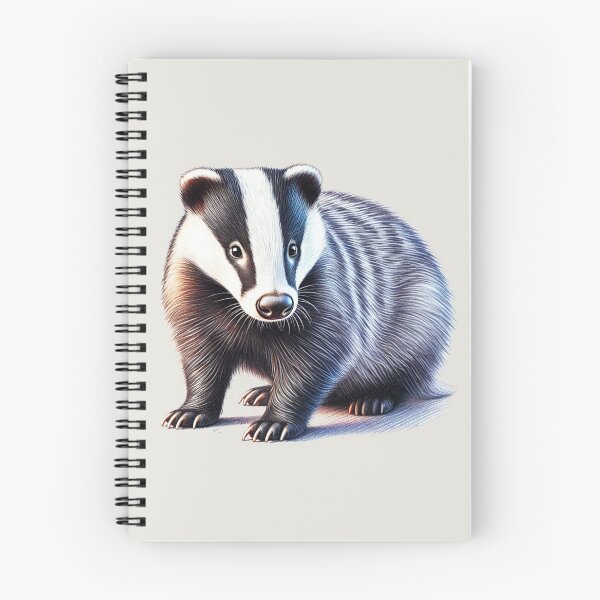 Item preview, Badger Colored Pencil Sketch Portrait designed and sold by MaedK.