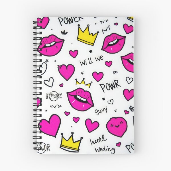 Item preview, valentines art pattern Pink kisses with a crown power,valentine Kisses,Kisses pattern,Valentines Day Pattern,valentines background designed and sold by Expressions-Sel.