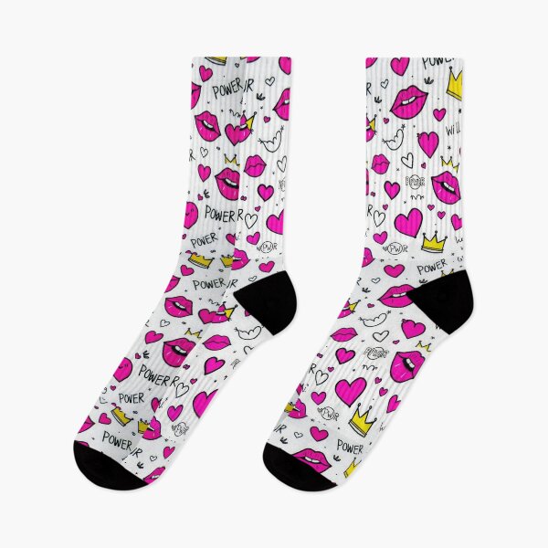 Item preview, valentines art pattern Pink kisses with a crown power,valentine Kisses,Kisses pattern,Valentines Day Pattern,valentines background designed and sold by Expressions-Sel.